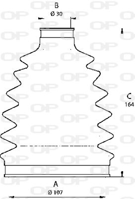 OPEN PARTS Putekļusargu komplekts, Piedziņas vārpsta SJK7201.00